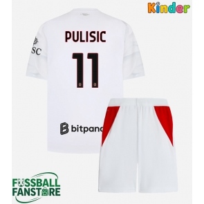 AC Milan Christian Pulisic #11 Replik Auswärtstrikot Kinder 2026-27 Kurzarm (+ Kurze Hosen)